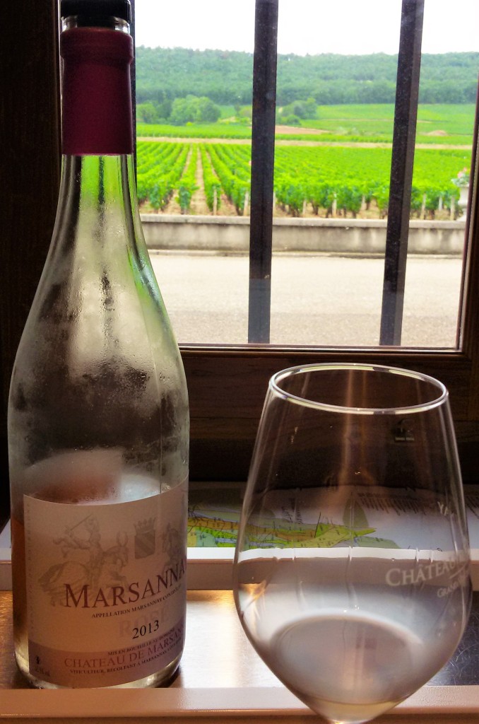 Degusação Marsannay janela - rosé