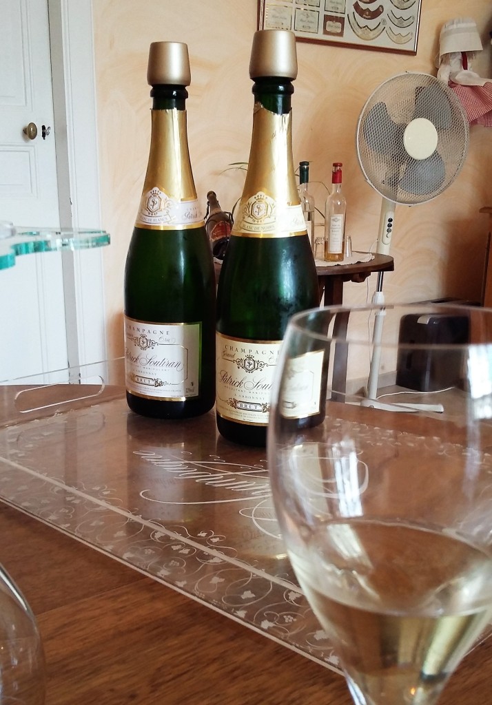 Alguns dos champanhes degustados por nós