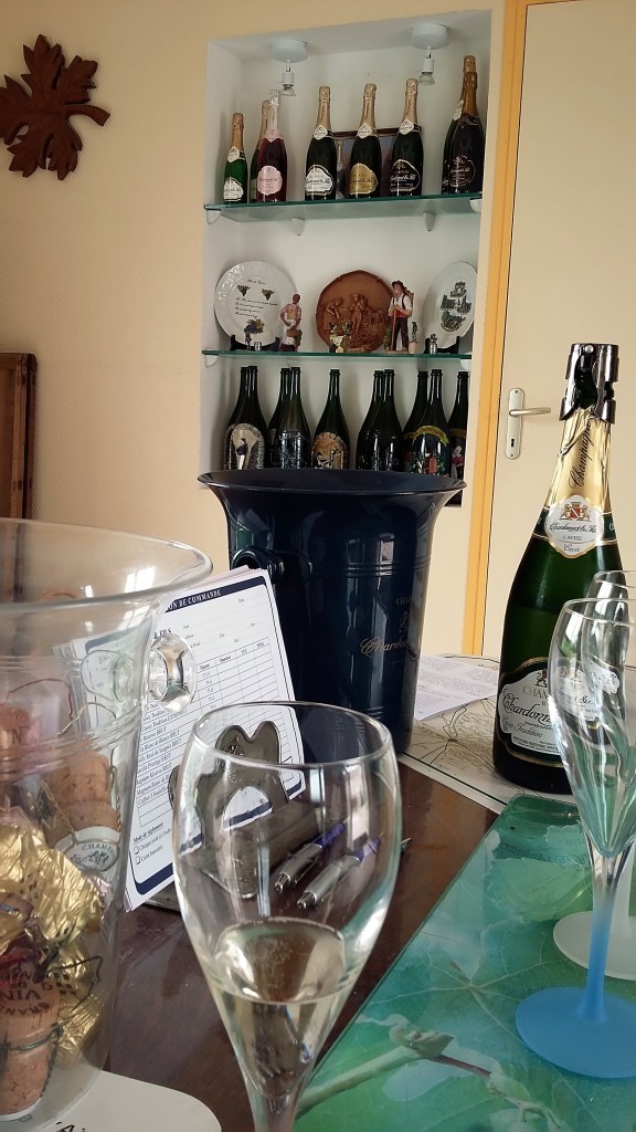 Na sala de um 'vigneron'