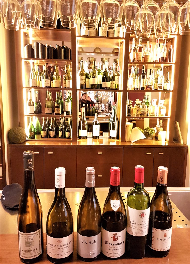 Os 6 vinhos degustados, sobre os quais falamos no post seguinte